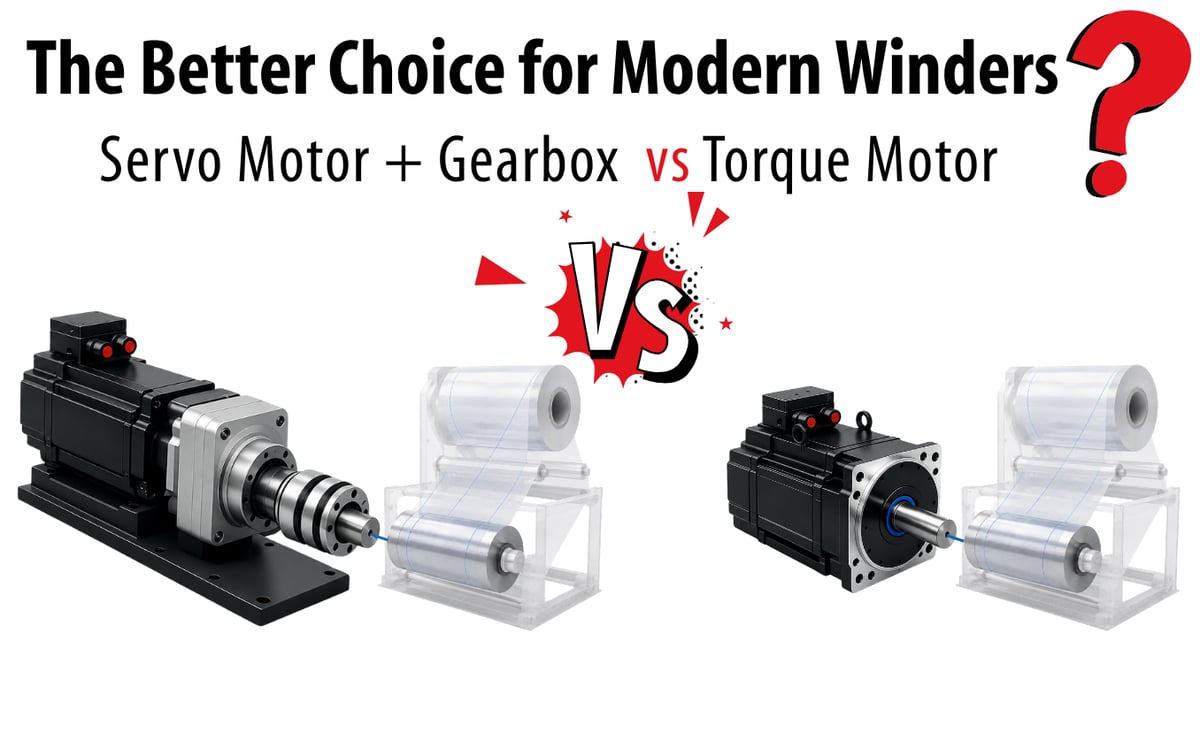 Torque Motor vs Servo Motor with Gearbox: The Better Choice for Modern Winders